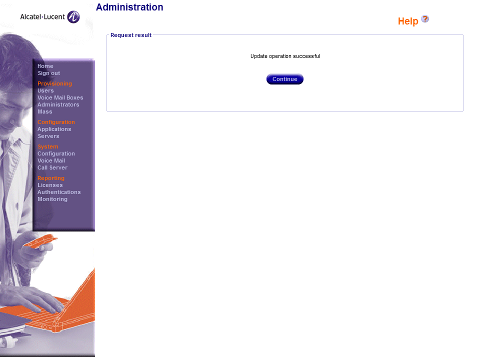 Alcatel Request Result