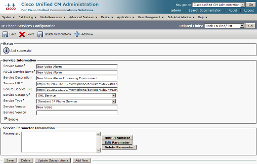 IP Phone Services Configuration