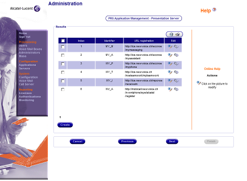 Alcatel Service Result