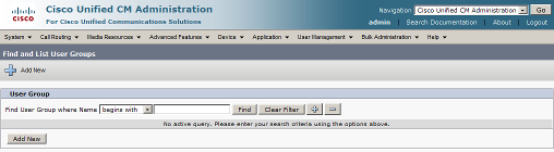 Add New User Group Add New User Group