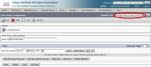 Assign Roles to User Group Assign Roles to User Group