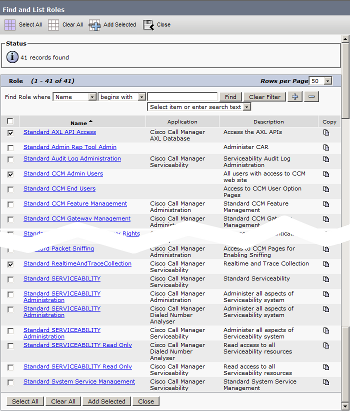 Select Roles Select Roles